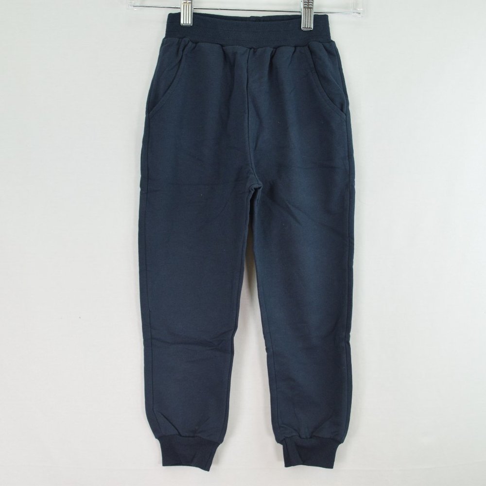 Brand Pat Pat, Size 11 (120 cm) Sweatpants, Deep Navy Blue Color.